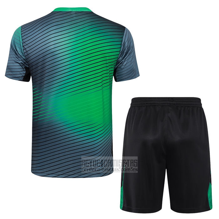 Chandal del Nigeria Manga Corta 2024-2025 Gris Verde - Pantalon Corto